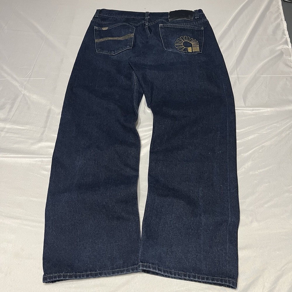 Vintage Y2K Akademiks Baggy Jeans Men's Fits 38x32 Embroidered Skater Grunge